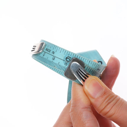 6" Nelson Begay Navajo sterling silver cuff bracelet overlay style