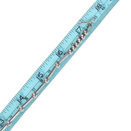 17.5" JCJ Southwestern Modernist sterling silver bib necklace w/earrings