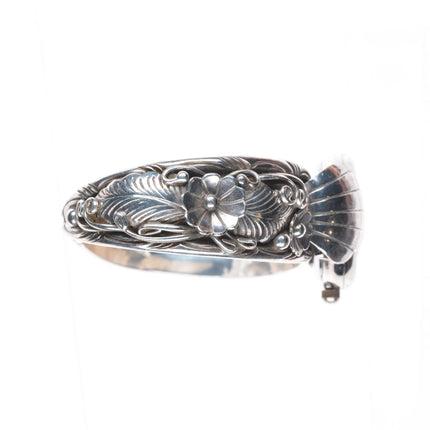 6.25" Bobby Johnson Navajo sterling silver 1980's watch cuff bracelet