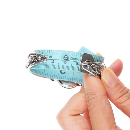 6.25" Bobby Johnson Navajo sterling silver 1980's watch cuff bracelet