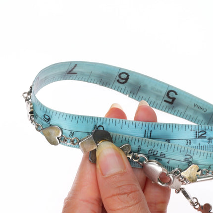 Vintage WK Coin silver watch fob anklet/choker necklace card symbols