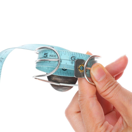 6" c1940 Zuni sterling silver spiny oyster/turquoise channel inlay cuff bracelet