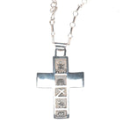 Roger John Navajo sterling silver cross necklace/pendant