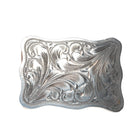 small The Westerner Reno Nevada hand engraved sterling silver belt buckle