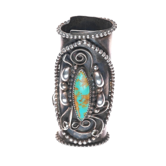 Vintage 1978 Joe Paul Jr Navajo sterling silver turquoise lighter case