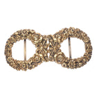 Antique William Kerr gilt sterling silver repousse wreath belt buckle 2 piece