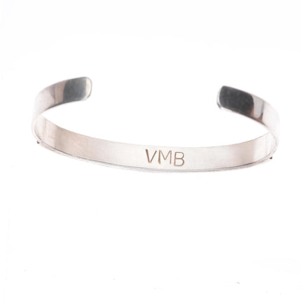 6" Valentino/ Matilda Banteah Zuni sterling silver cobblestone cuff bracelet