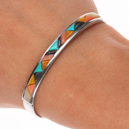 6" Valentino/ Matilda Banteah Zuni sterling silver cobblestone cuff bracelet