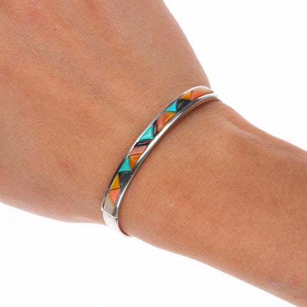 6" Valentino/ Matilda Banteah Zuni sterling silver cobblestone cuff bracelet