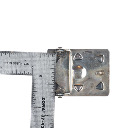 Vintage Small vintage Navajo sterling silver stamped belt buckle