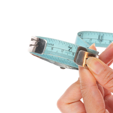 7.1" c1930 Navajo sterling silver Cerrillos turquoise whirling log cuff bracelet