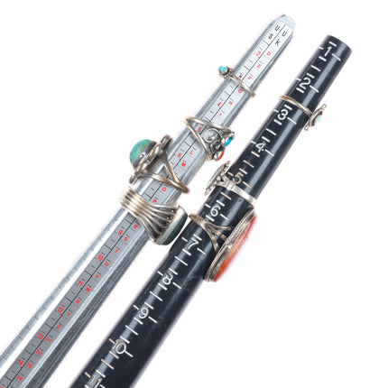 sz3-8 Navajo/Zuni/Southwestern sterling silver turquoise/shell/coral rings lot