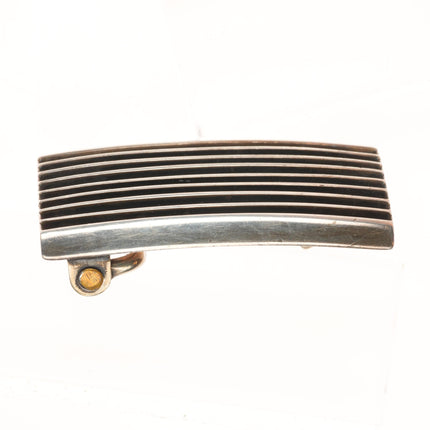 Johnny Mike Begay Navajo modernist sterling silver belt buckle