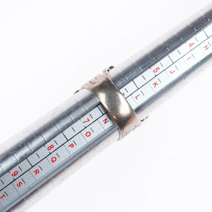 sz7 Jack Whittaker Navajo sterling silver denim lapis revival ring