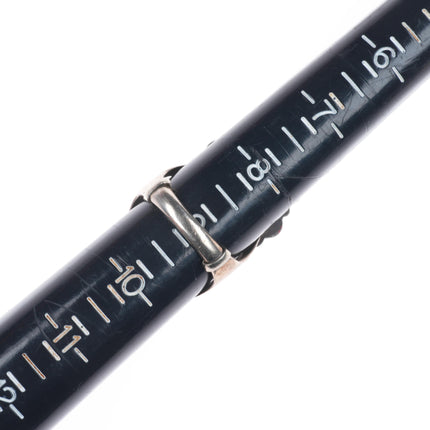 sz10 Vintage Navajo Royston turquoise sterling silver long ring size 10