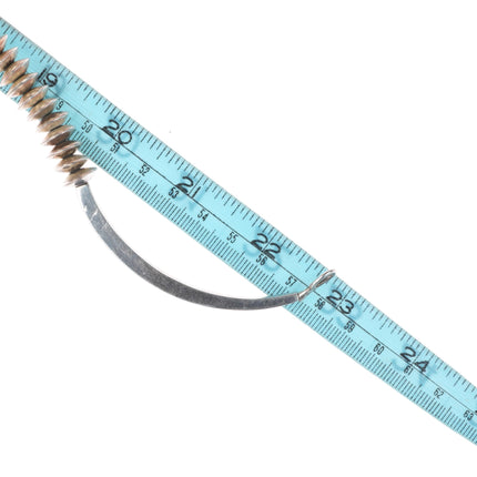 23" Vintage Navajo pearls sterling silver beaded tube necklace