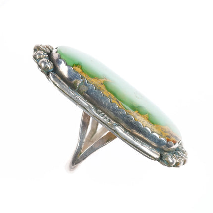sz7.5 Large Vintage Royston Turquoise Navajo sterling silver ring