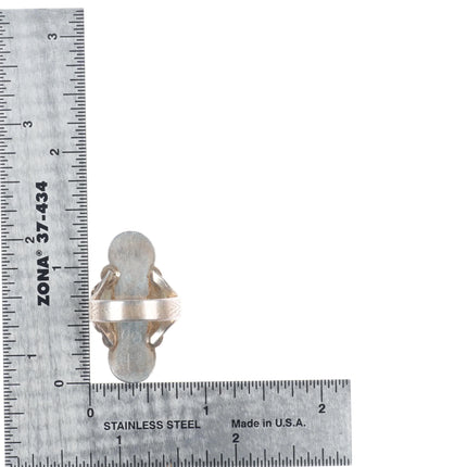 sz7.5 30's-40's Navajo sterling silver high grade spiderweb turquoise ring