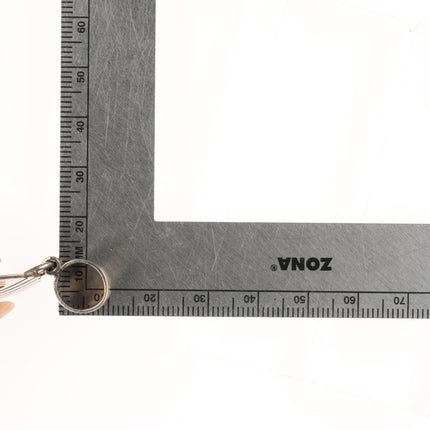 Cester Charley Navajo overlay style sterling silver naja pendant with turquoise