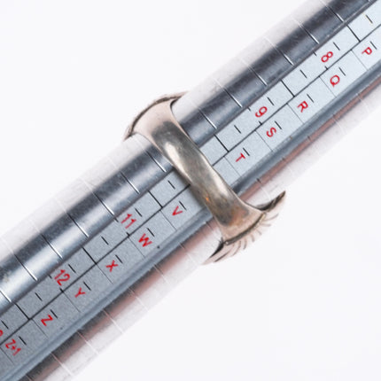 sz10 Vintage Navajo sterling silver malachite men's ring