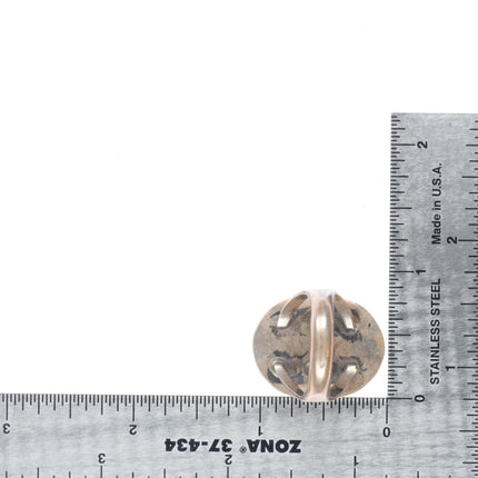 sz9.5 Vintage Navajo purple Charoite sterling silver ring