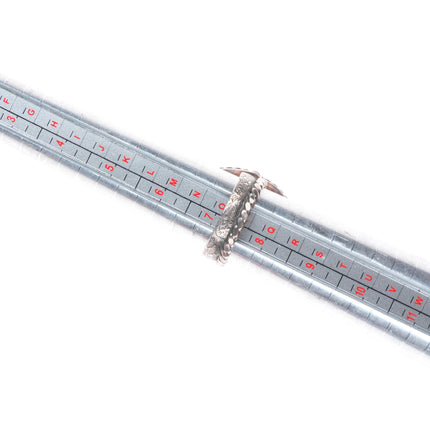 sz7.5 Vintage Navajo sterling silver King's Manassa turquoise ring