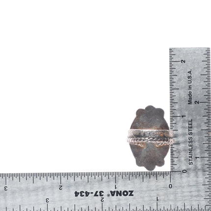 sz7.5 Vintage Navajo sterling silver King's Manassa turquoise ring