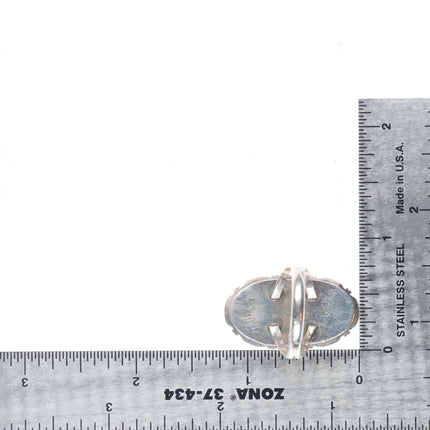 sz8 Vintage Robert Johnson Navajo sterling silver lapis ring