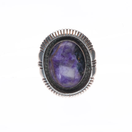 sz7 Eugene Belone Navajo sterling silver purple charoite ring