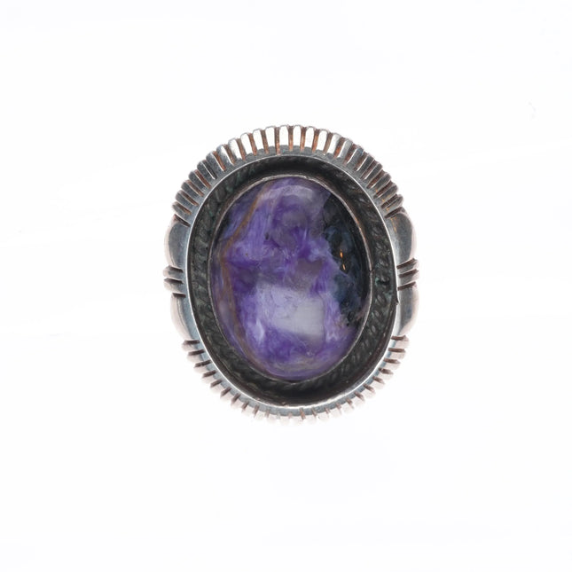 sz7 Eugene Belone Navajo sterling silver purple charoite ring