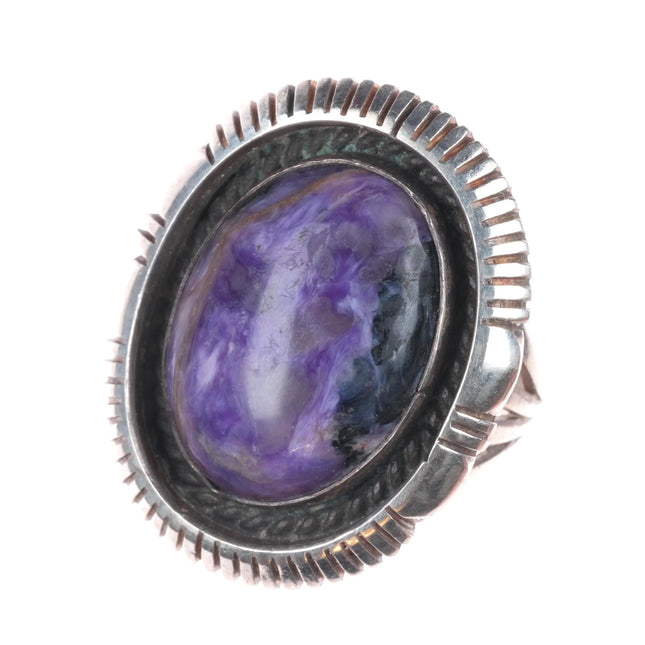 sz7 Eugene Belone Navajo sterling silver purple charoite ring