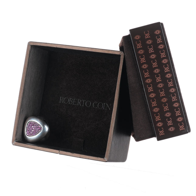 sz6 Roberto Coin Capri Plus ring Iolite stone in sterling silver