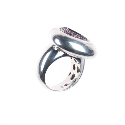sz6 Roberto Coin Capri Plus ring Iolite stone in sterling silver