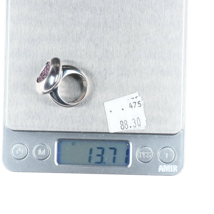 sz6 Roberto Coin Capri Plus ring Iolite stone in sterling silver