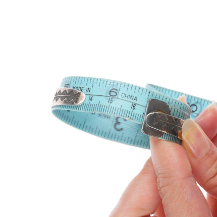 6.5" 1940's Fred Harvey - Navajo sterling silver arrows turquoise cuff bracelet