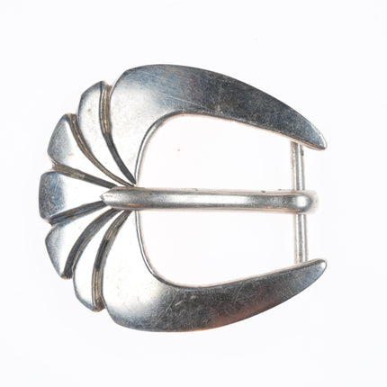 Vintage R.T. Navajo sterling silver 3/4" Ranger belt buckle set