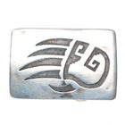 Vintage Southwestern/Native American sterling silver bear paw belt buckle