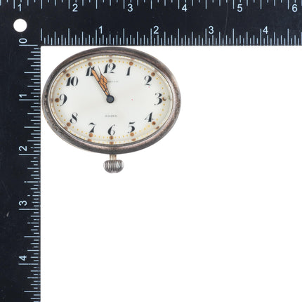 Antique Sterling silver Tiffany Co Travel 15J Concord Watch Company Travel Clock