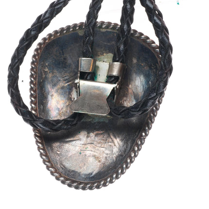 Big Vintage Navajo sterling silver saguaro cactus/cross bolo tie