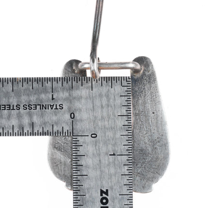 40's-50's Zuni Blue Gem Turquoise sterling silver 5/8" ranger belt buckle set