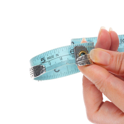 6" 30's-40's Zuni double row snake eye turquoise sterling silver cuff bracelet