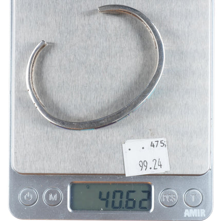 7" Navajo Supersmiths Sugilite, Turquoise, Lapis sterling silver  cuff bracelet