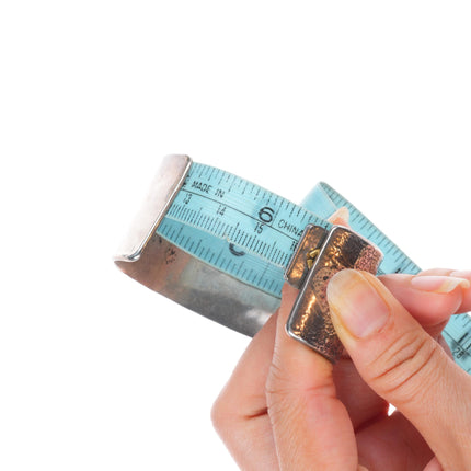 6.25" Vintage Tufa Cast sterling silver turquoise Native American cuff bracelet