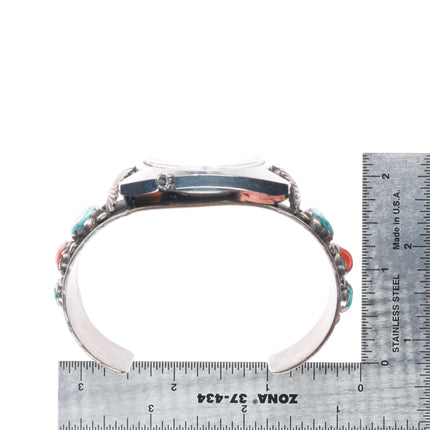 7.25" Mike Simplicio Zuni sterling silver Bulova Accutron watch cuff bracelet