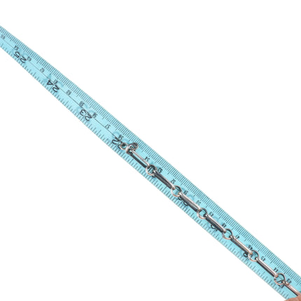 22" 40's-50's Navajo sterling silver high grade turquoise necklace nice stamping