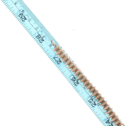 27.5" Artie Yellowhorse vintage Sterling silver Navajo pearl necklace tube beads