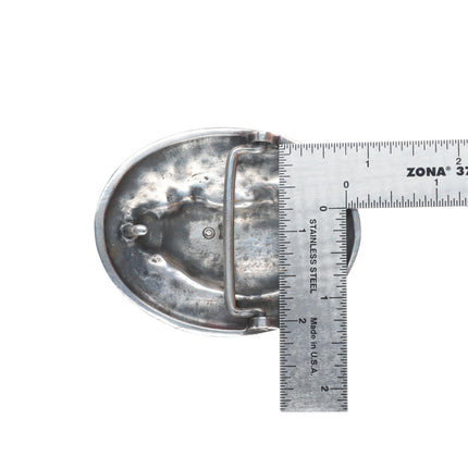 Retired James Avery Sterling silver Texas Armadillo belt buckle