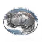 Retired James Avery Sterling silver Texas Armadillo belt buckle