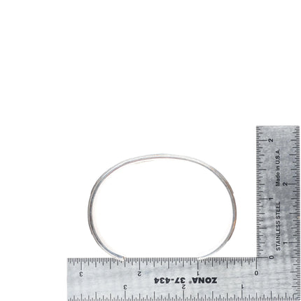 6.35" Ric Charlie Navajo Tufa Cast sterling silver storyteller cuff bracelet