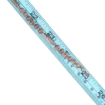 Les Baker Shop Vintage Navajo sterling silver turquoise pendant necklace heishi